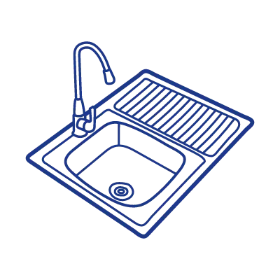 調理くず、食べ残しを流さないようにしましょう。