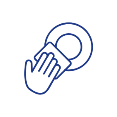 食器やなべについた油汚れは紙などで拭いてから洗うようにしましょう。